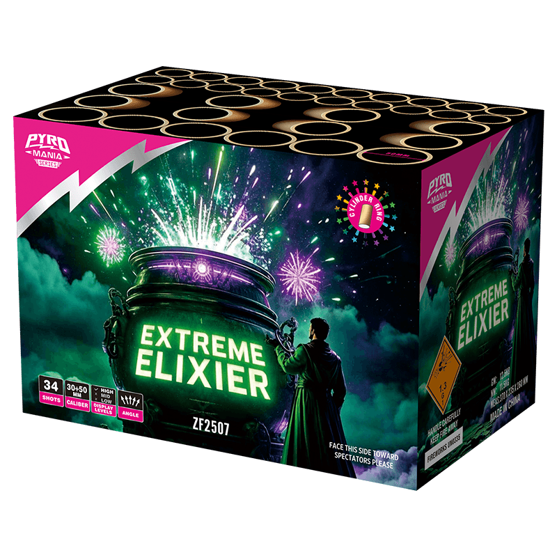 Extreme Elixier 34 Shots With Cylinder Shell Cake ZF2507