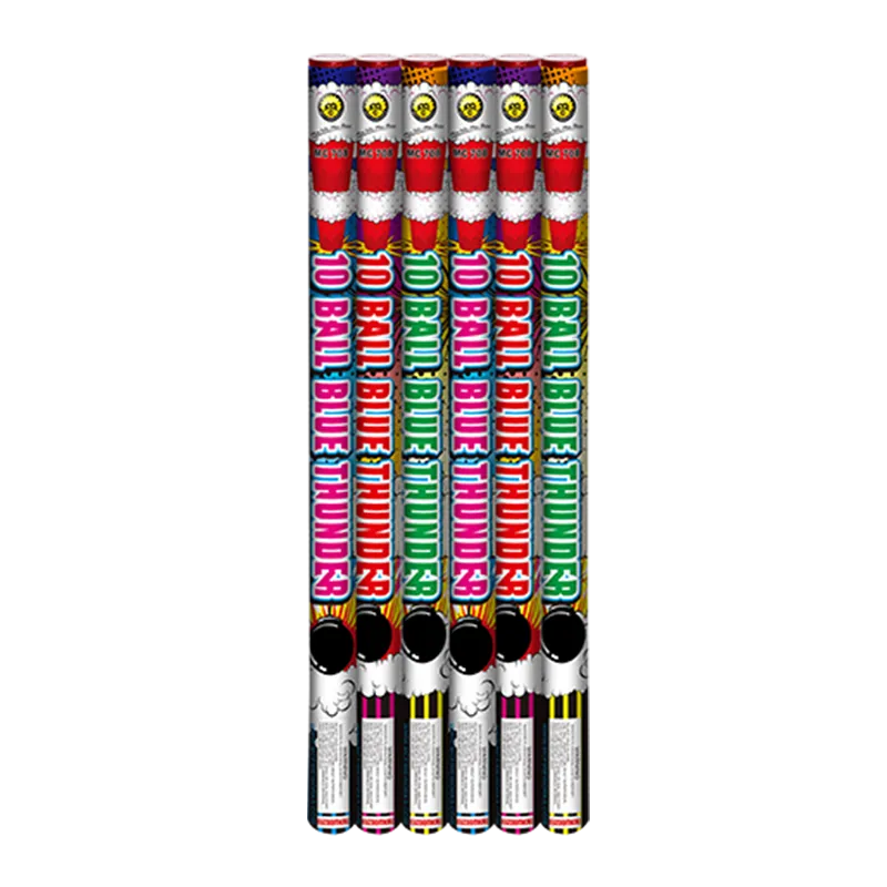 10 Ball Blue Thunder Roman Candle MC708