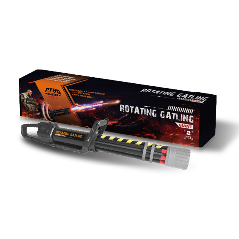 Rotating Gatling 375Shots Roman Candle MC007