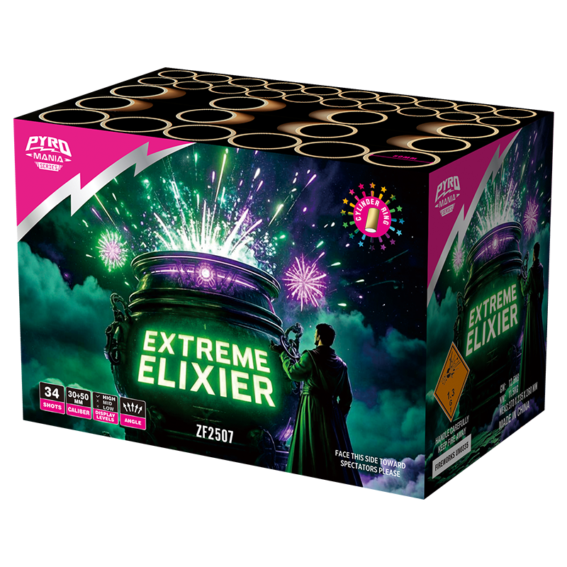 Extreme Elixier 34 Shots With Cylinder Shell Cake ZF2507