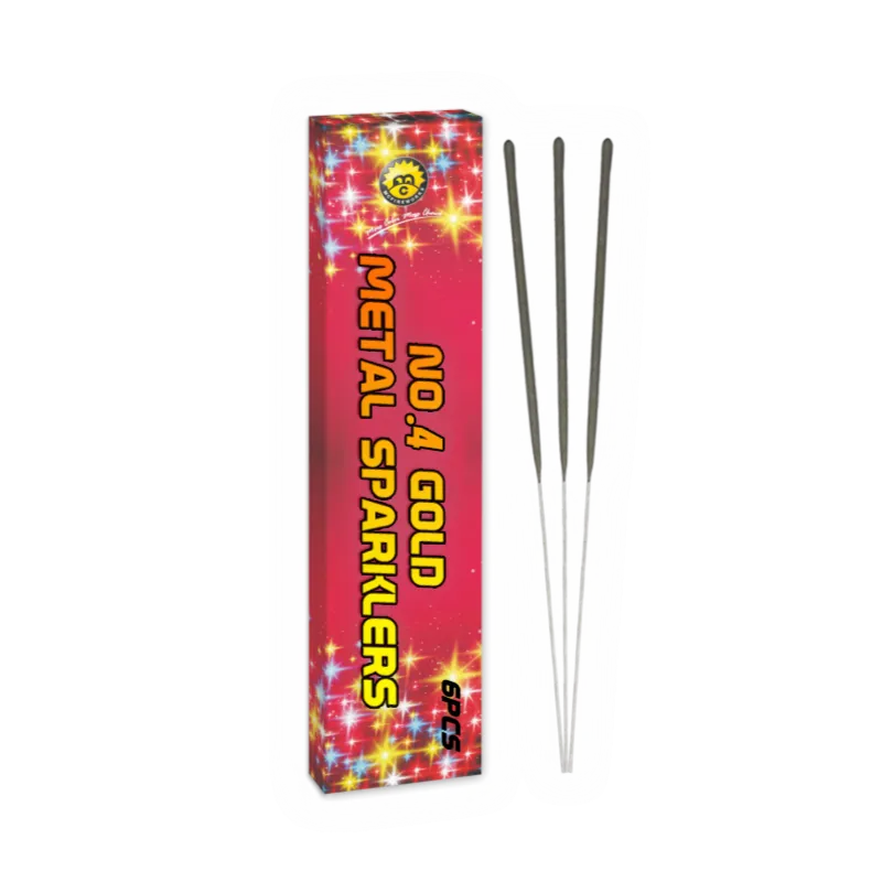 No.4 Gold Metal Sparklers MC1301