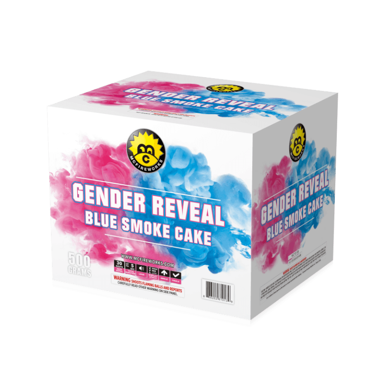 McFireworks Gender Reveal Blue Smoke Cake 500G MC1013B