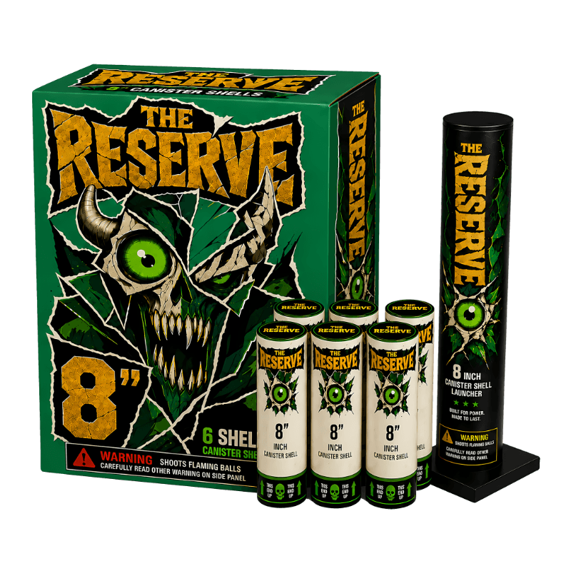 McFireworks The Reserve 8 Inch Canister Shells 6pcs MC024