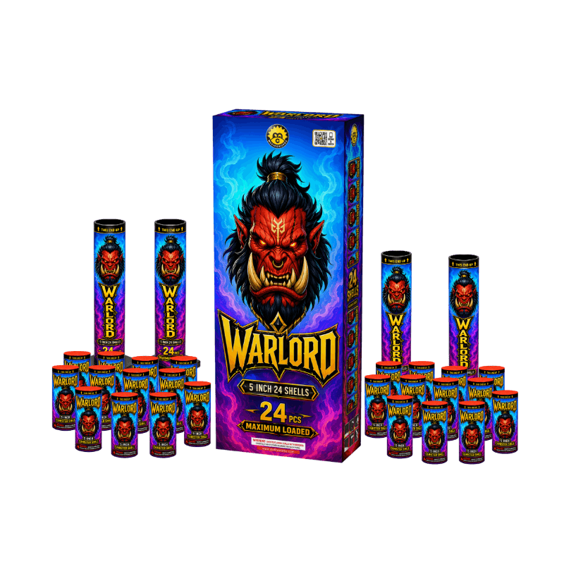 McFireworks Warlord 5 Inch Canister Shells 24 Pcs MC025