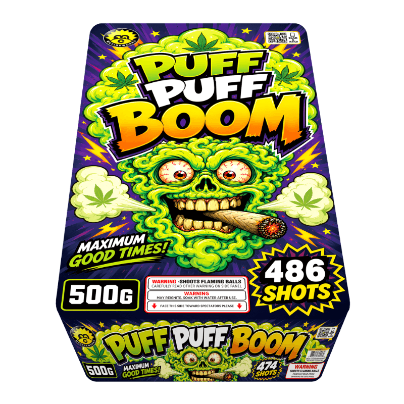 McFireworks Puff Puff Boom 486 Shots 500g MC416